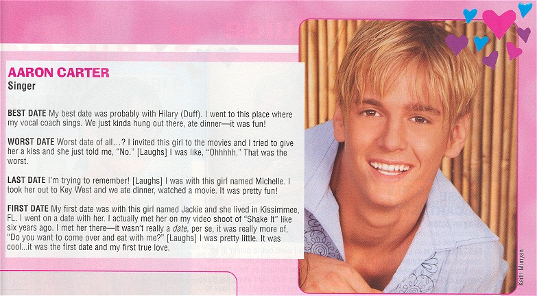 General photo of Aaron Carter