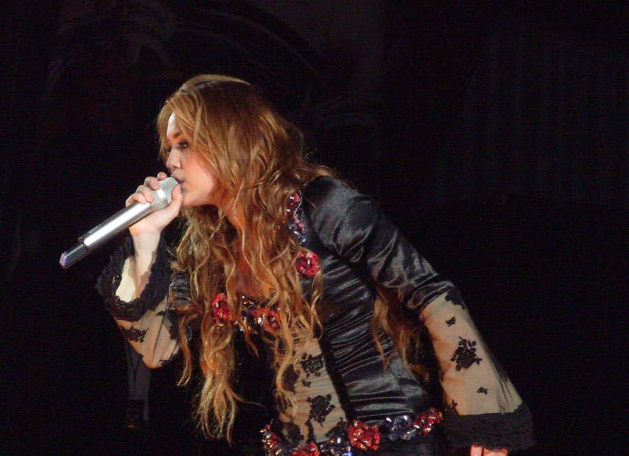 Miley Cyrus in Gypsy Heart Tour