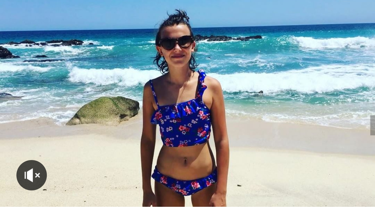 Millie bobby brown belly button