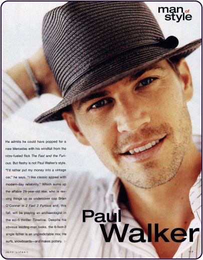 General photo of Paul Walker